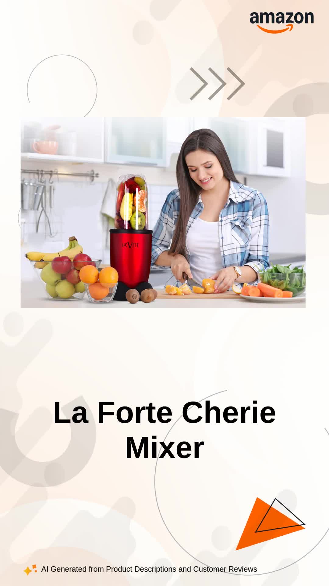 Buy LA' FORTE LA' VITE Cherie 400W Mixer Grinder Blender | 22000